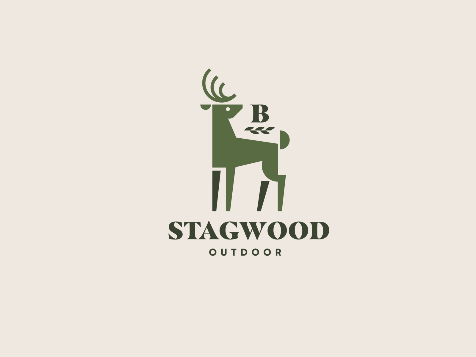 Stagwood Outdoor Apparel antler forest stag deer outdoor logo animal g.png