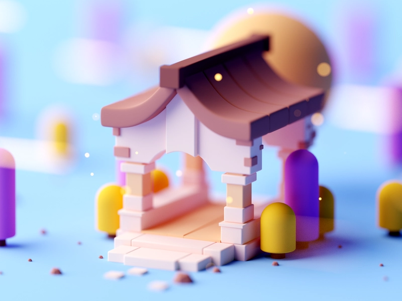 Building light game asset game design design cinema4d forest game buil.webp
