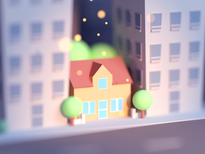 Buildings blocking the sunlight game building fantasy illustration car.png