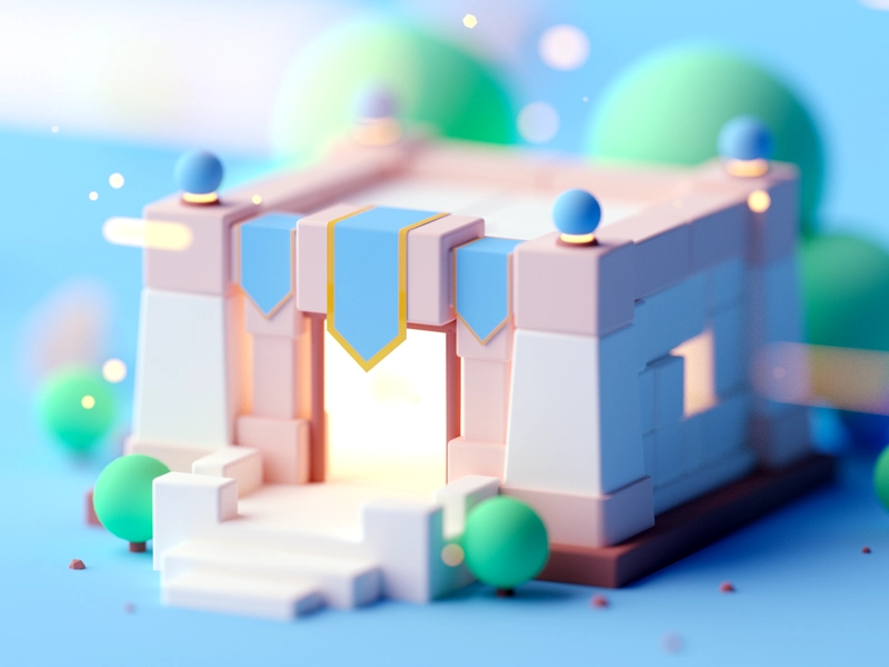 Castle game asset game design design cinema4d forest game building fan (2).webp