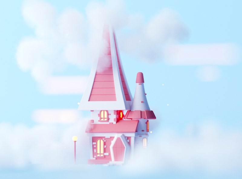 Good Place fantasy low poly illustration game lowpoly octane cinema 4d.jpg
