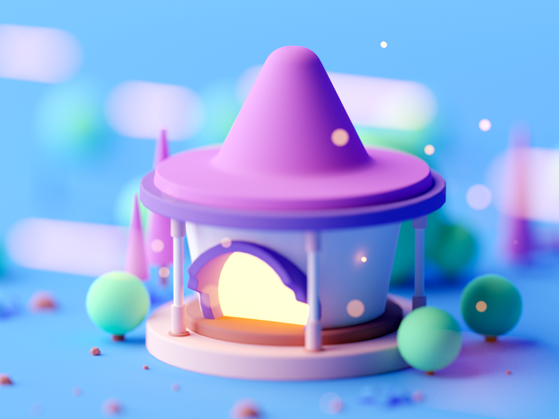 Magic Shop shop magic game asset game design design cinema4d forest ga.webp