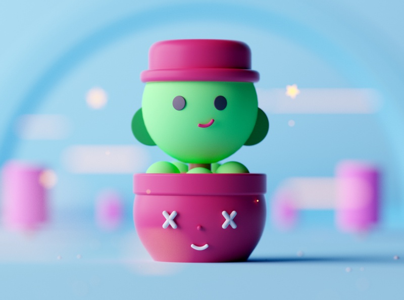 Plant isometric room game cartoon character design character fantasy i.jpg