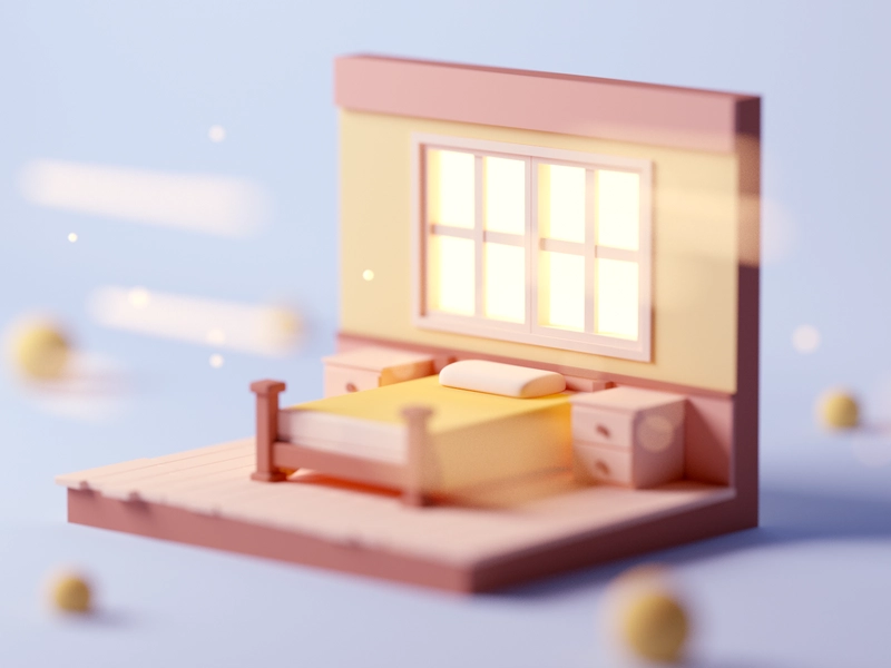 Room game asset game design design cinema4d forest game building fanta.webp