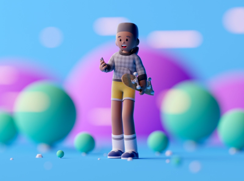 Skater boy game design design characterdesign cartoon character illust.webp