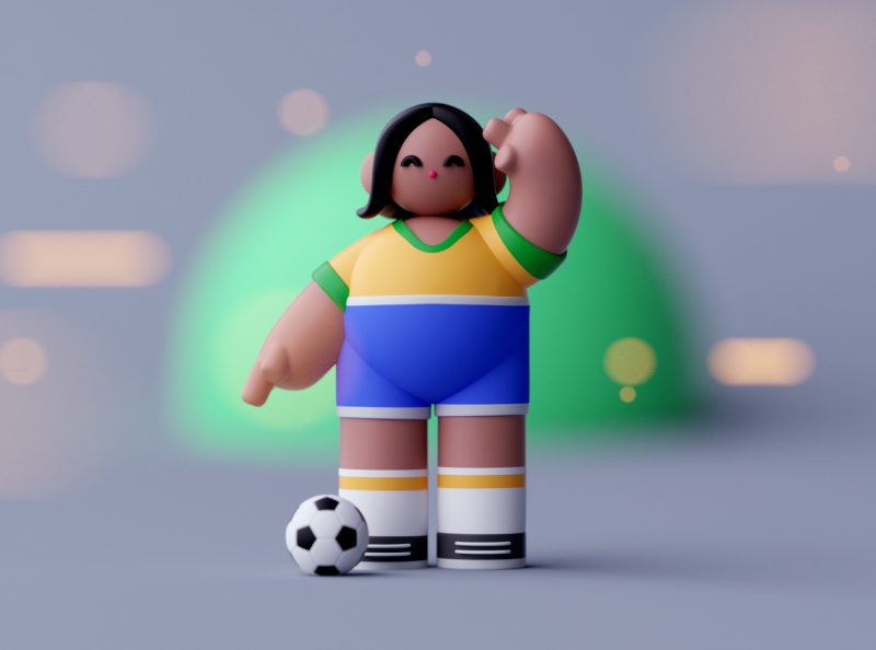 Soccer Player characterdesign character illustration lowpoly octane ci.jpg