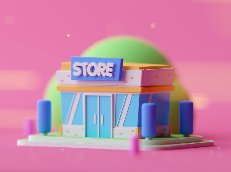 Store Level 1 isometric room game design fantasy illustration lowpoly.jpg
