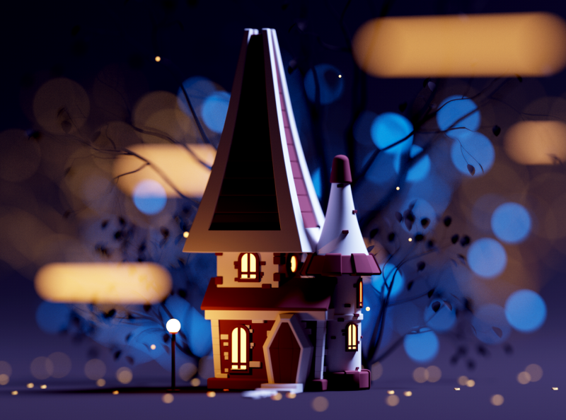 Spooky Castle castle spooky halloween game design game building illust.png