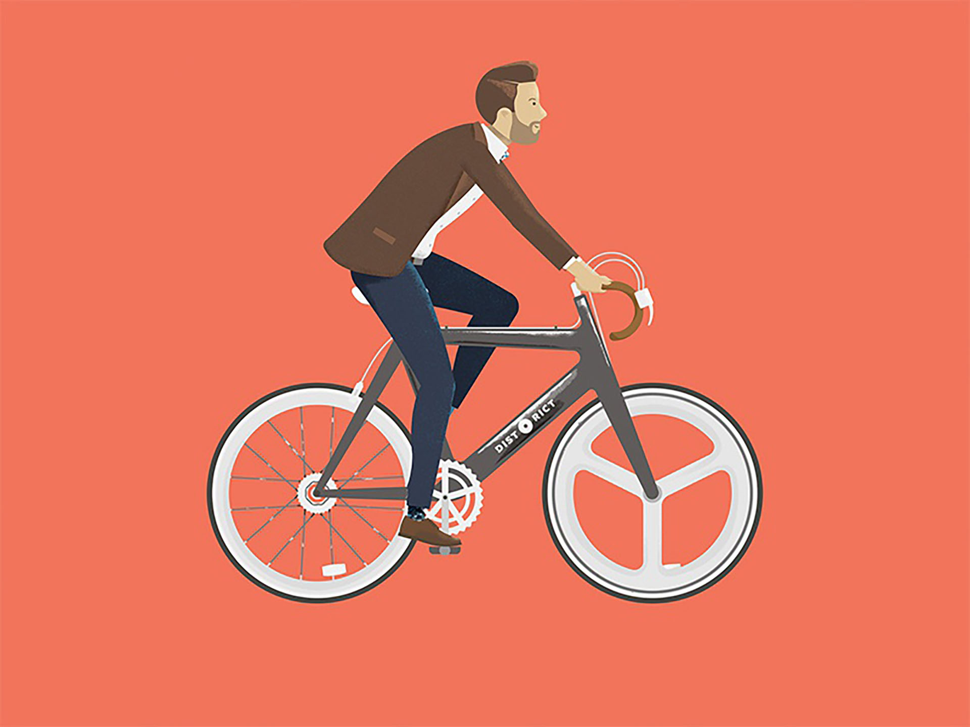 Cruisin 2 bike to work week down the street designs illustration bicyc.jpg