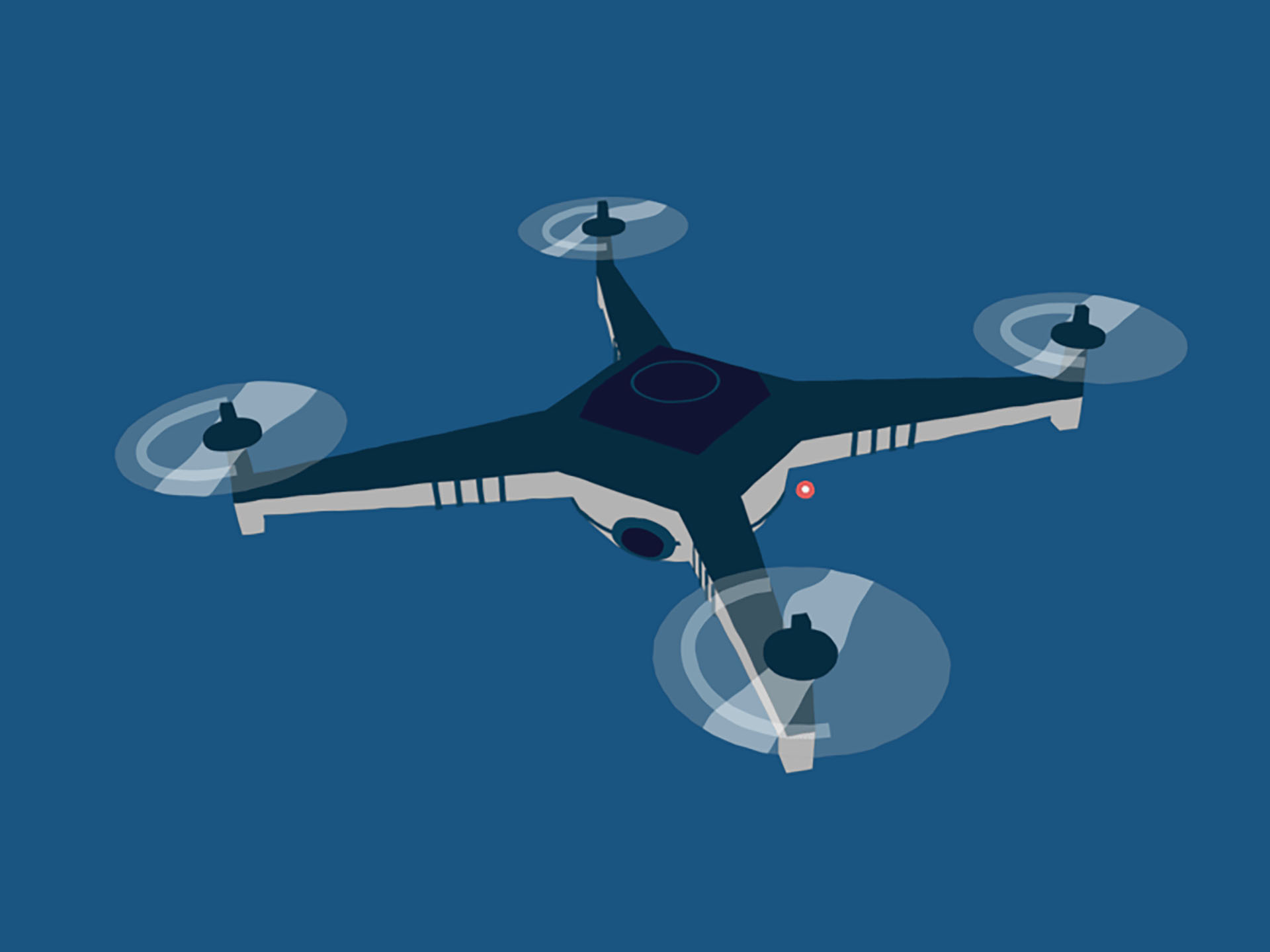 Game of Drones animation illustration aerial dji flight down the stree.jpg