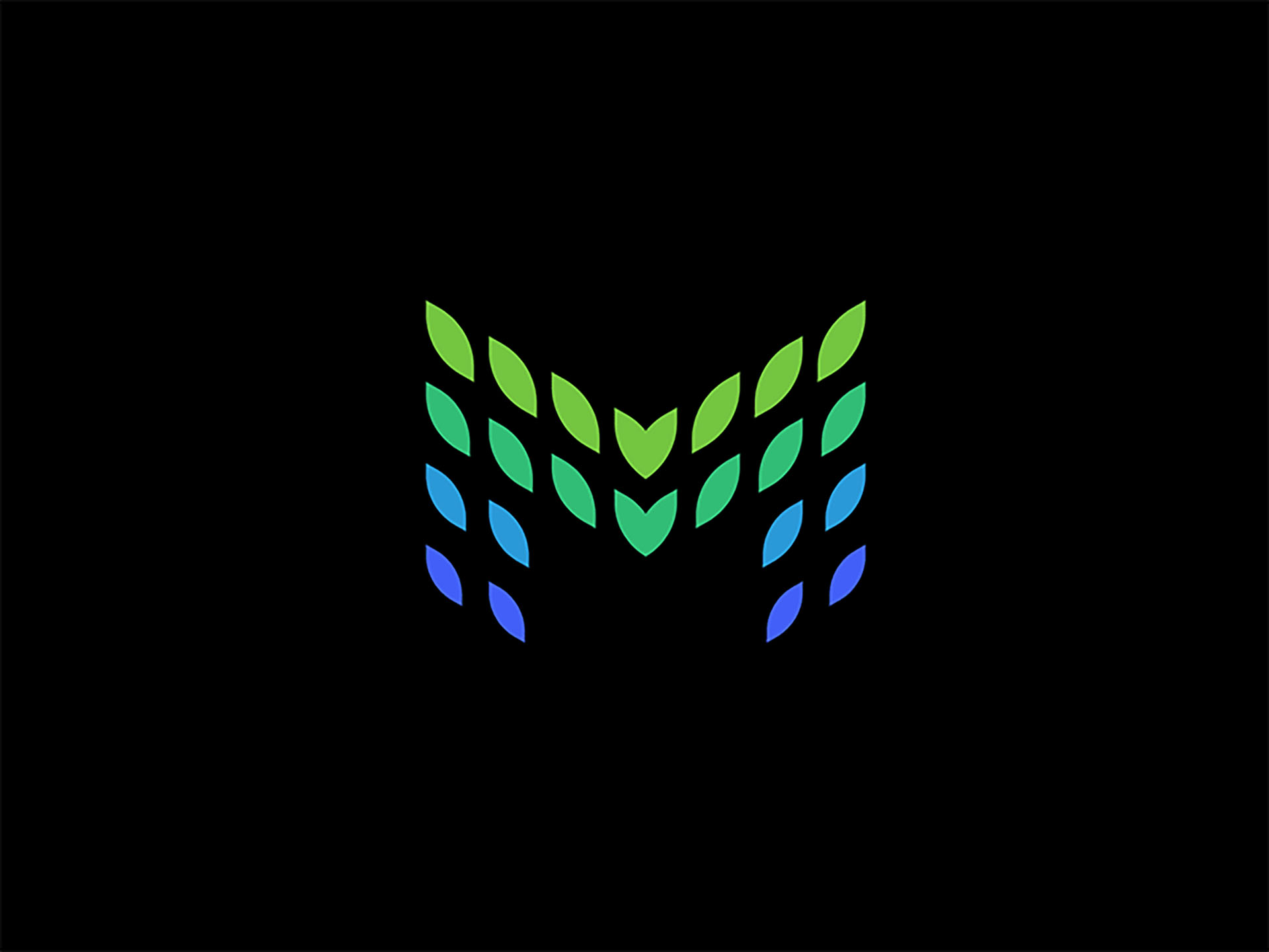 Millenix Logo Animation umbrella branding pattern particles monogram l.jpg