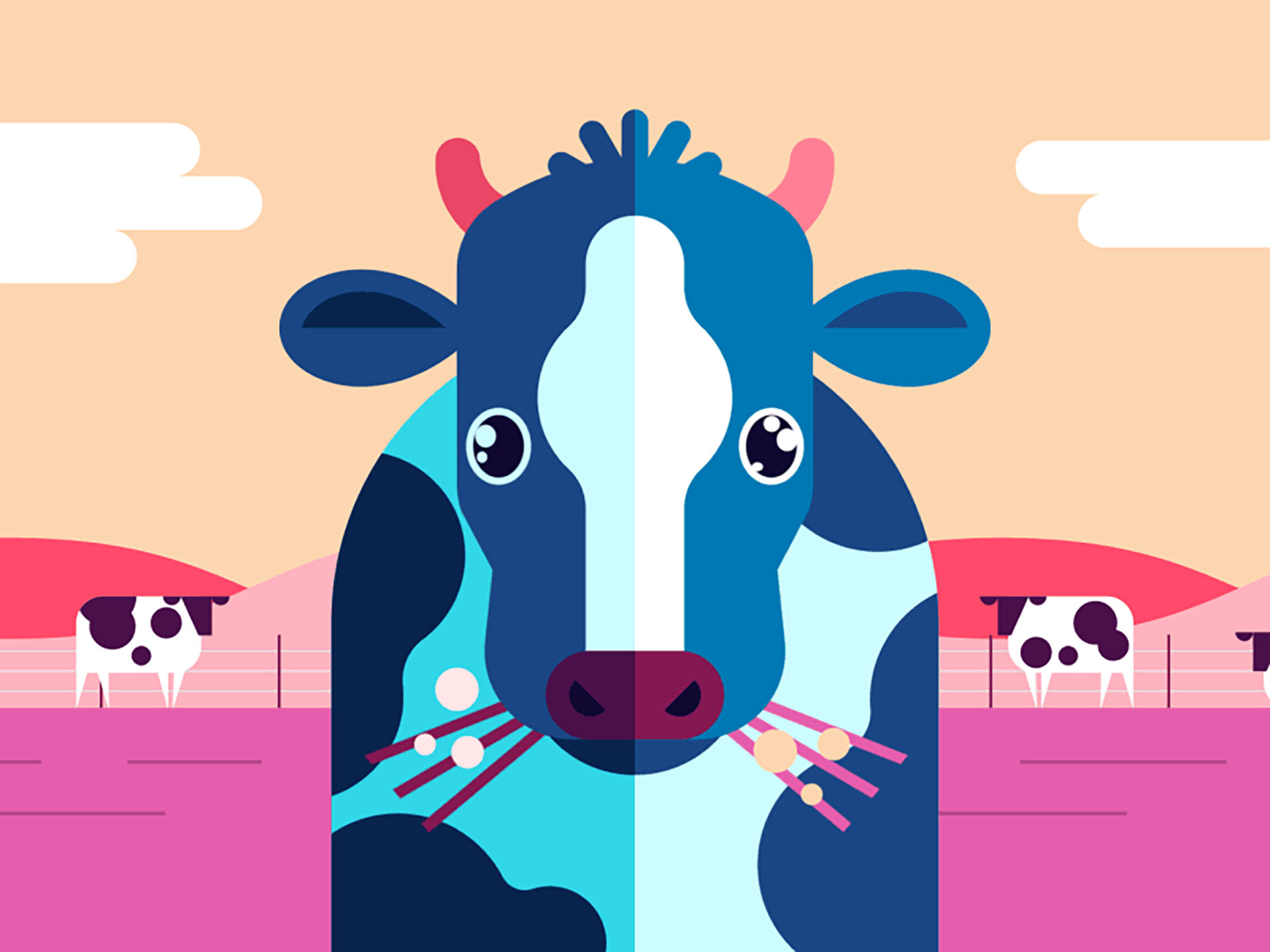 Why, Traffic, Why motion graphics down the street car cow illustration.jpg