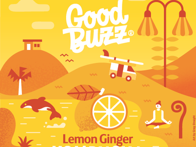 Good Buzz - Lemon Ginger packagedesign package label design label illu.png