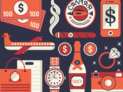 Idealog Magazine - Show me the Money! illustration vector bling money.jpg