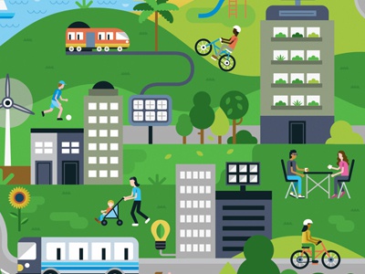 Otago book cover illustration cities vector people.jpg