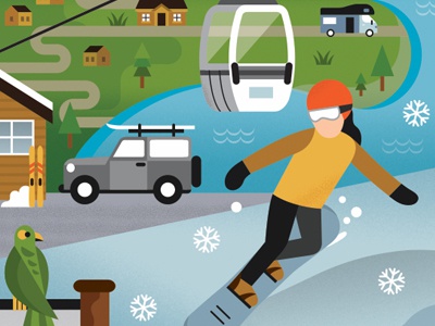 Queenstown art print art illustration.jpg