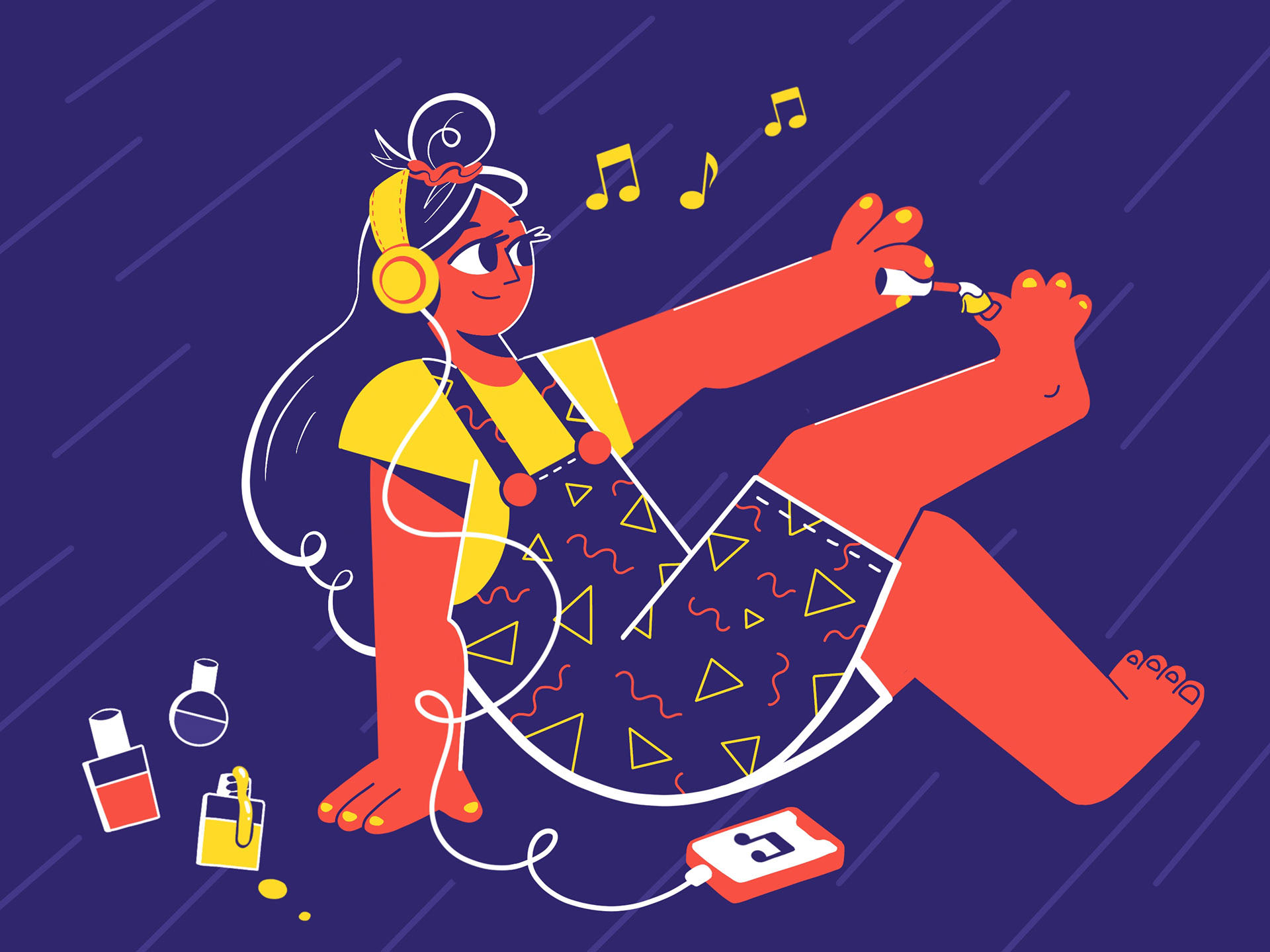 Doin Girly Stuff. Made in Procreate.jpg