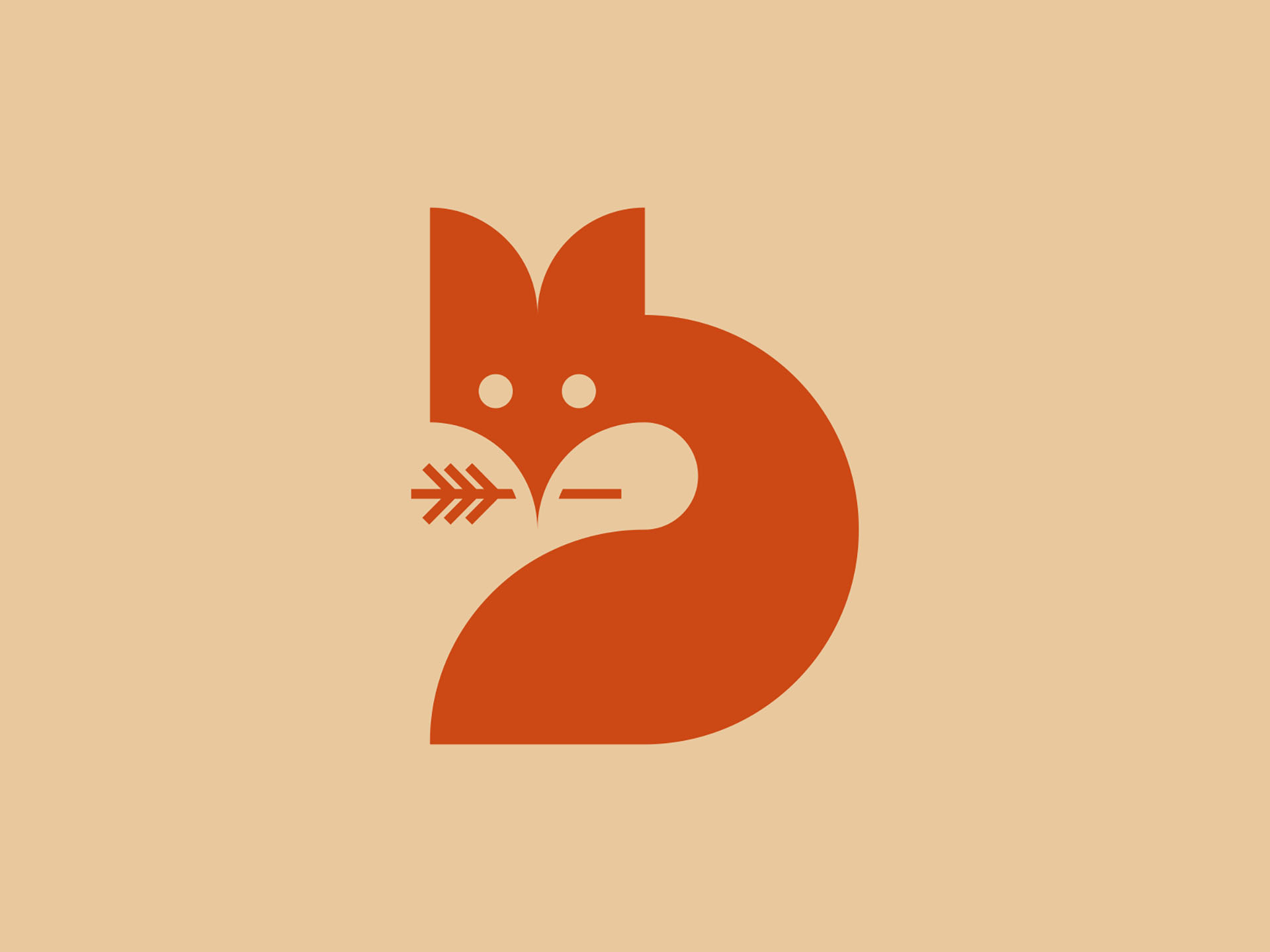 Fox V basic shapes geometric illustration mascot visual identity brand.jpg