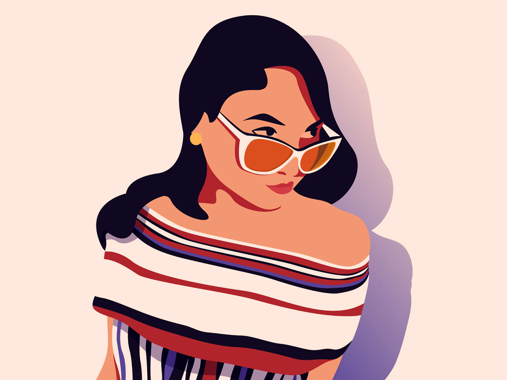 Ilona vector chill fireart studio illustration girl character woman il.jpg