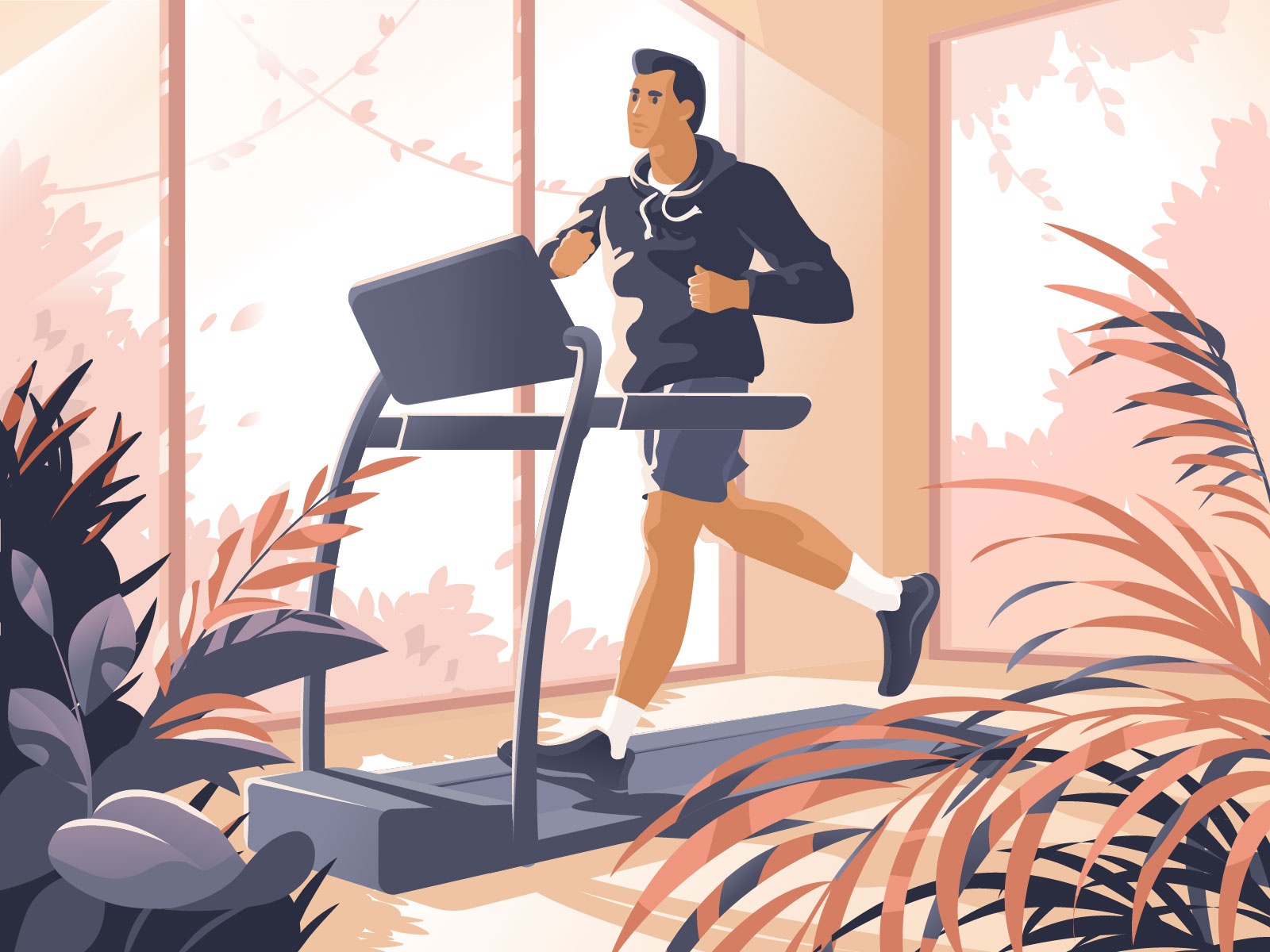 Active Characters  Treadmill Workout runner fitness sport workout trea.jpg