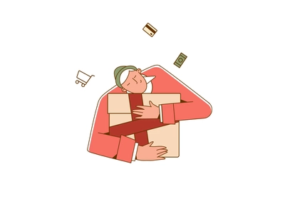 E-Commerce Animated Illustrations — Someone Bought Your Product motion.webp