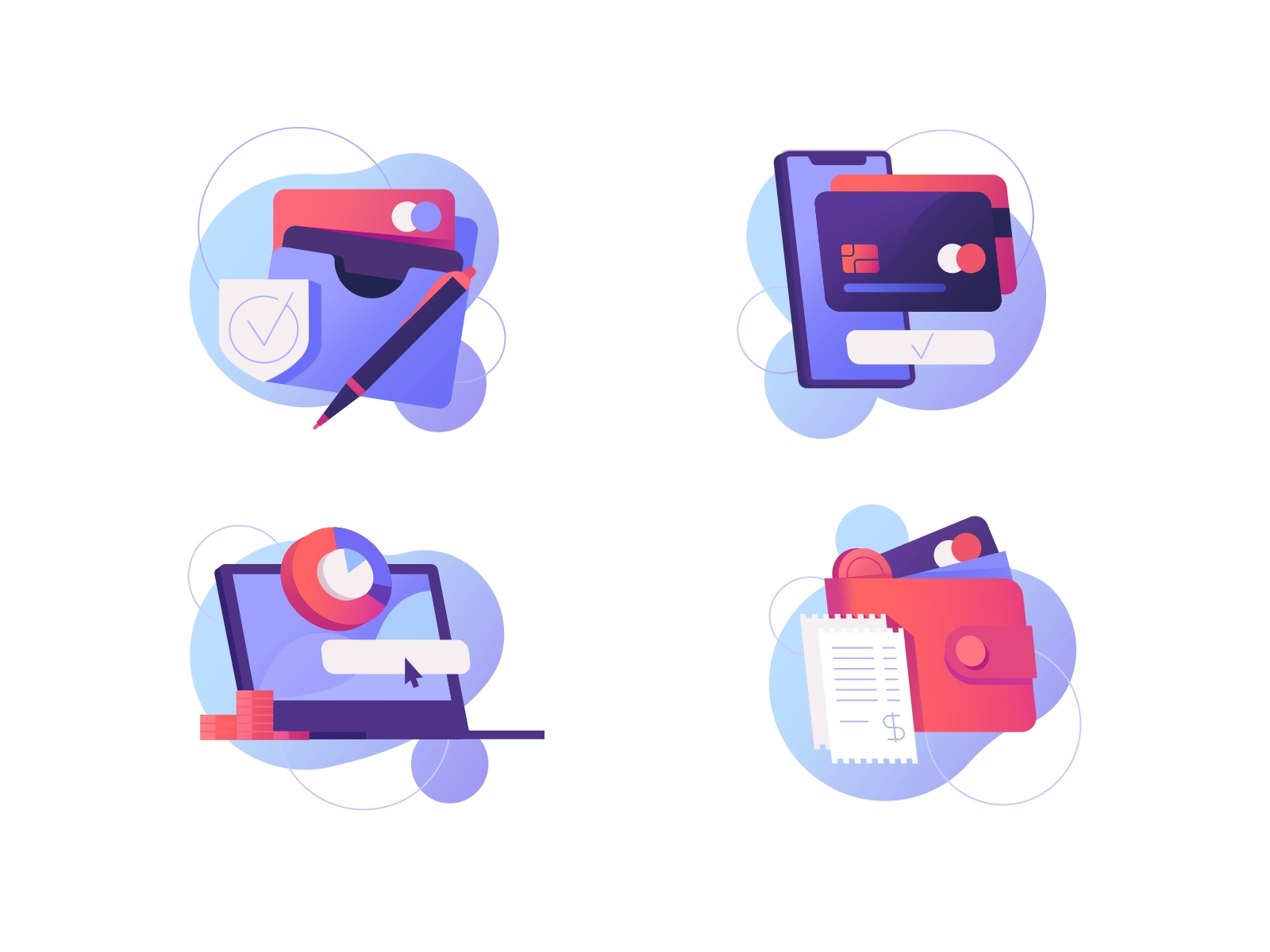 Finance Management Icons icon iconpack iconset digital art illustratio.webp