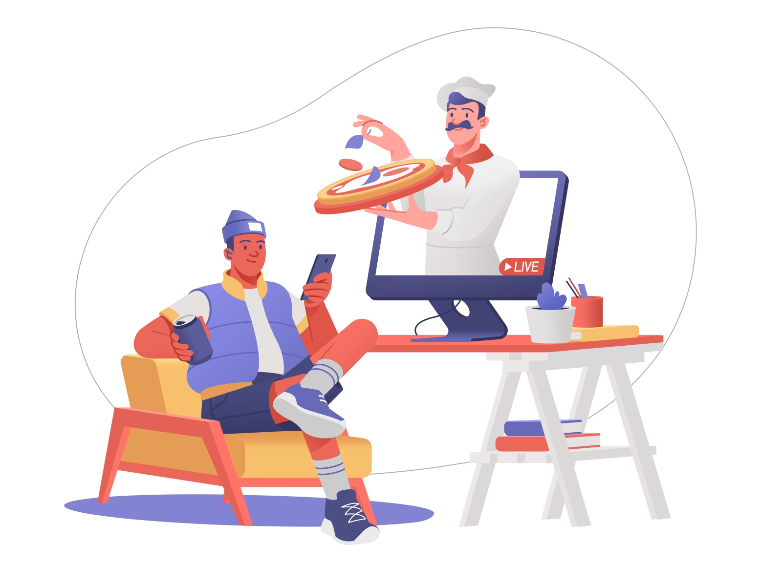 Lightning-fast Delivery Illustration illustration art delivery service.webp