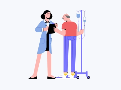Medical Characters A Doctor Caring For An Elderly Person elderly care.webp