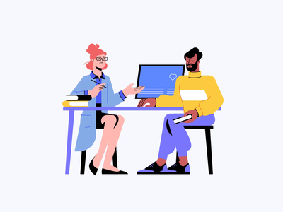 Medical Characters A Doctor Consulting A Patient motion graphic animat.webp