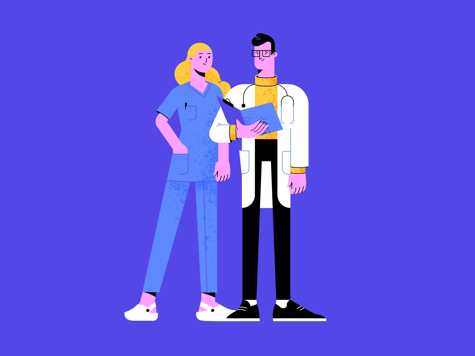 Medical Workers shakuro medical illustration person medicine help hosp.webp