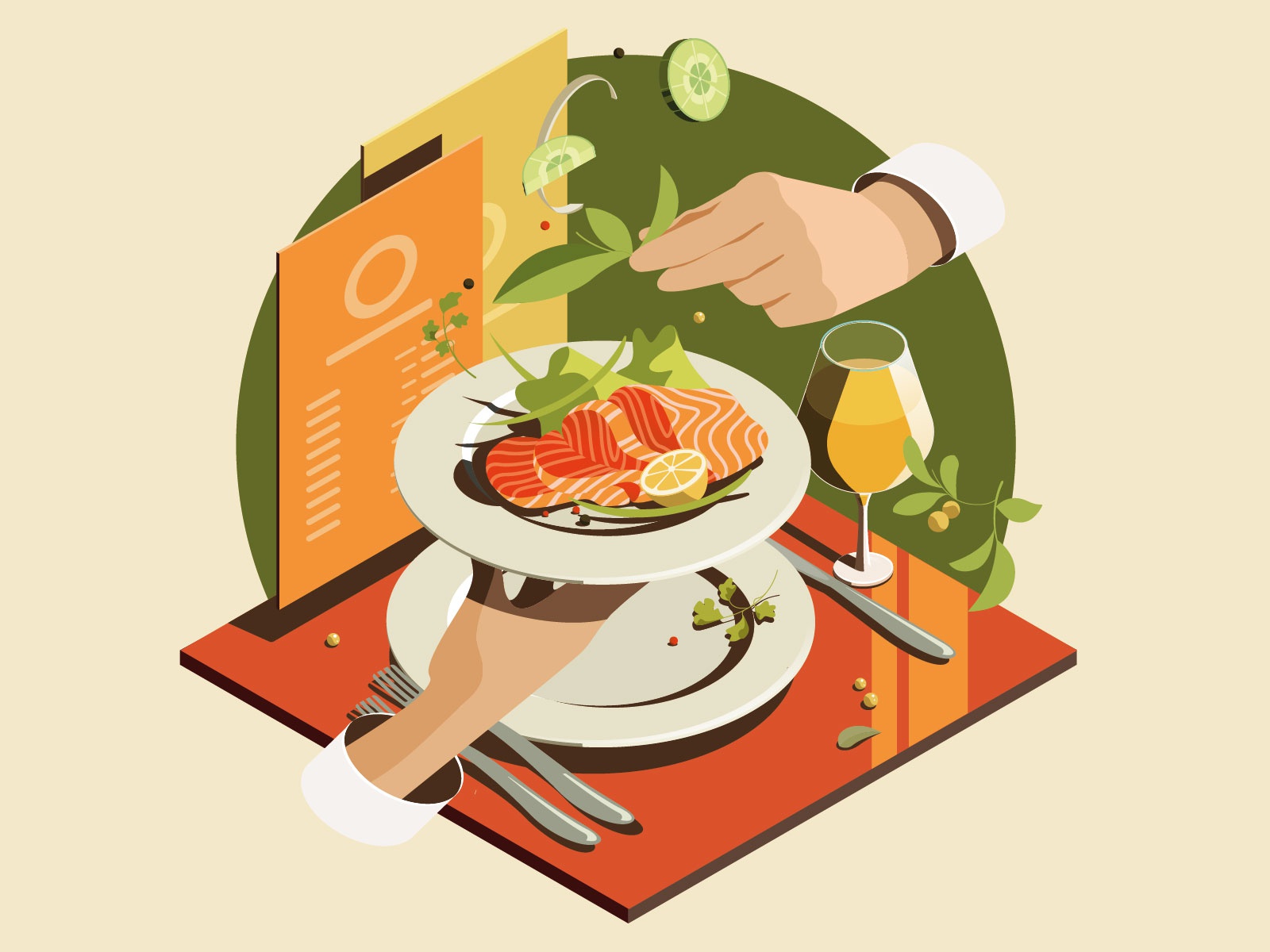 Restaurant Choose Your Dish menu graphic digital art illustration for.jpg