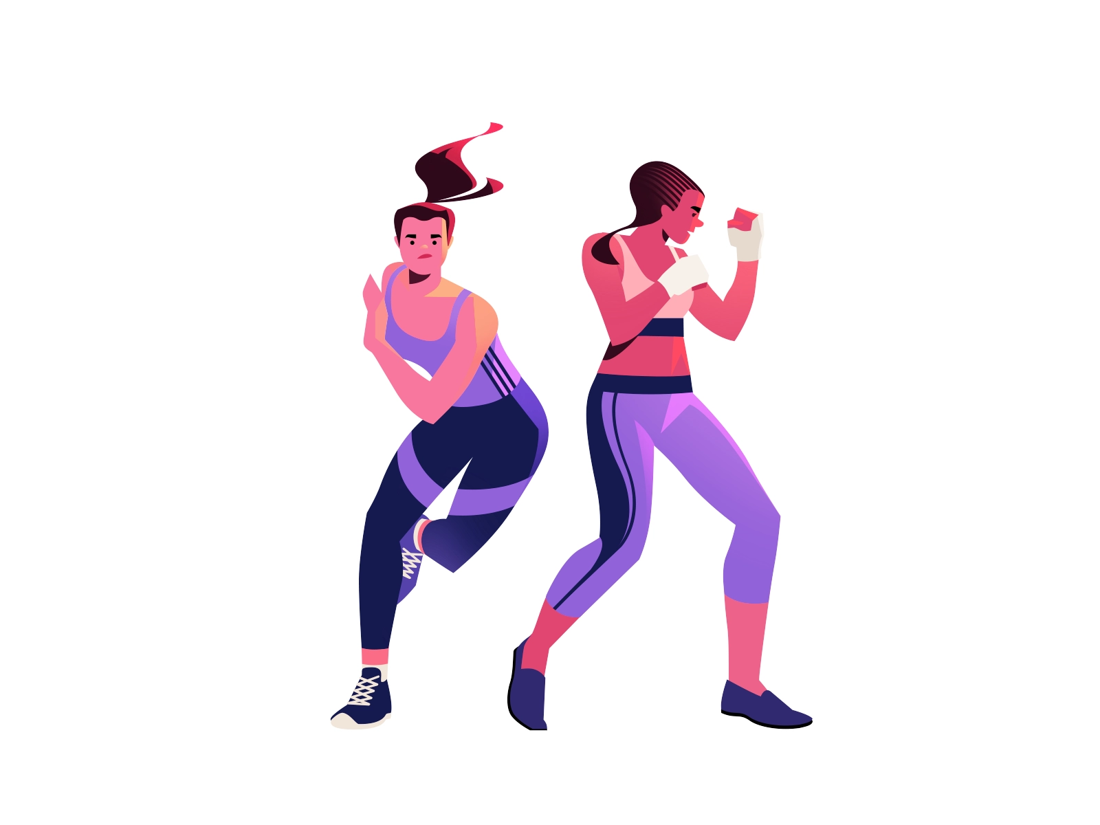 Sports Characters 2 health training workout sport digital art fitness.webp