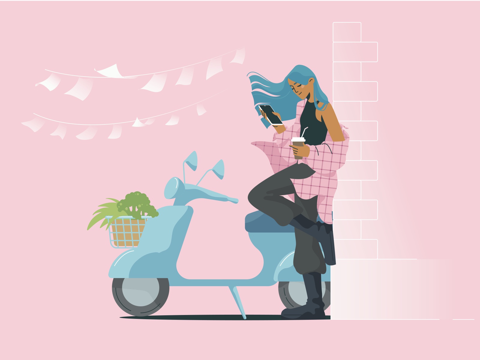 Springtime Feel Savoring A Cup Of Coffee perfect day bike spring coffe.jpg