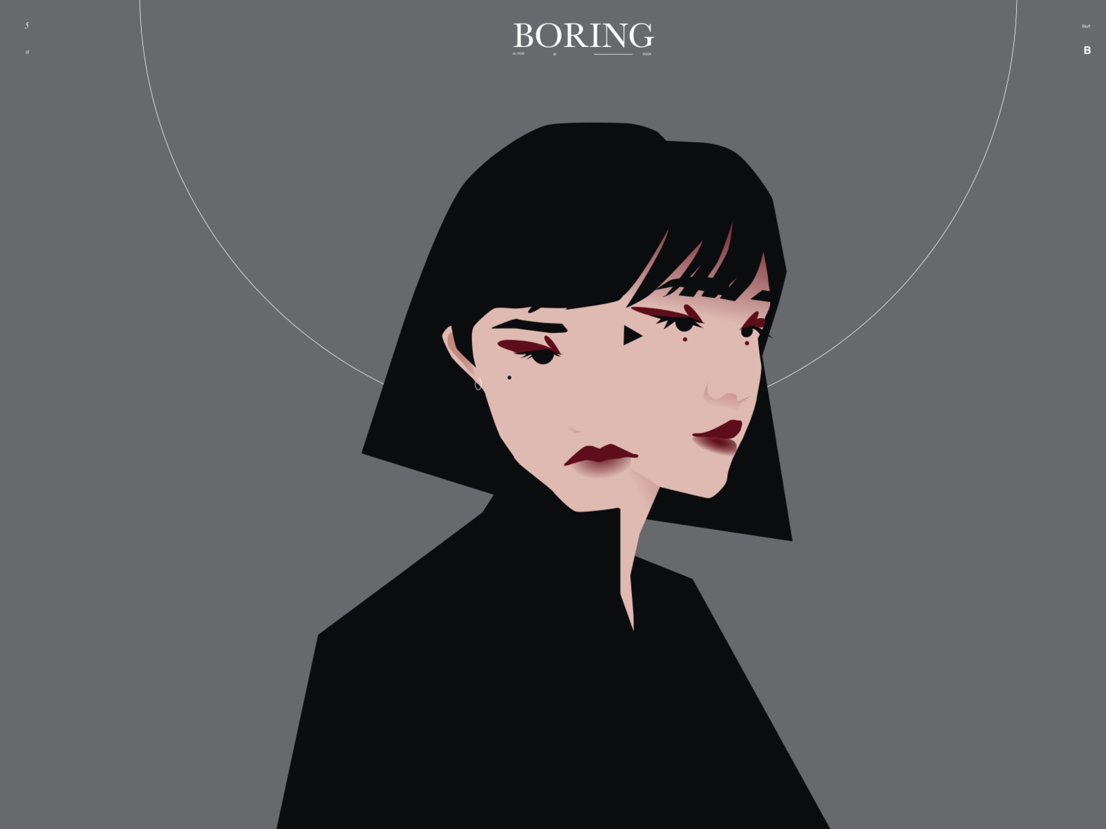 Boring stuff two face merge portrait illustration portrait girl lines.jpg
