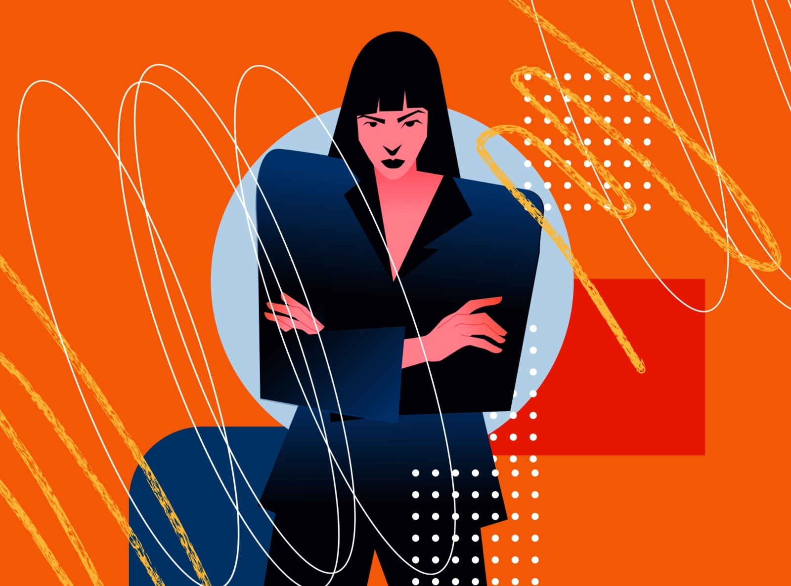 Business woman pattern texture business woman illustration woman girl.webp