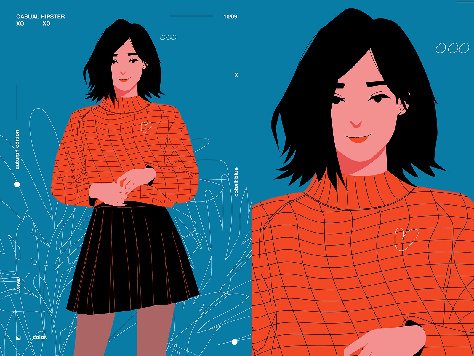 Casual hipster autumn edition character design autumn sweater hipster.jpg