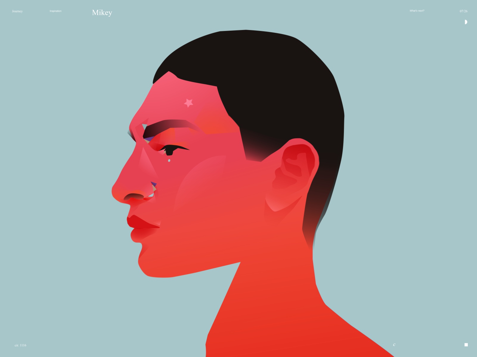 Casual portrait Mikey colorful portrait art portrait illustration port.jpg