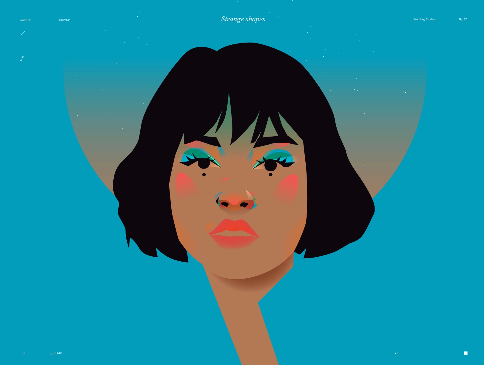 Colorful portrait woman portrait girl portrait woman illustration girl.webp