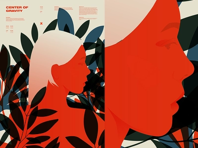 Center Of Gravity floral background floral grid girl layout fragment p.webp