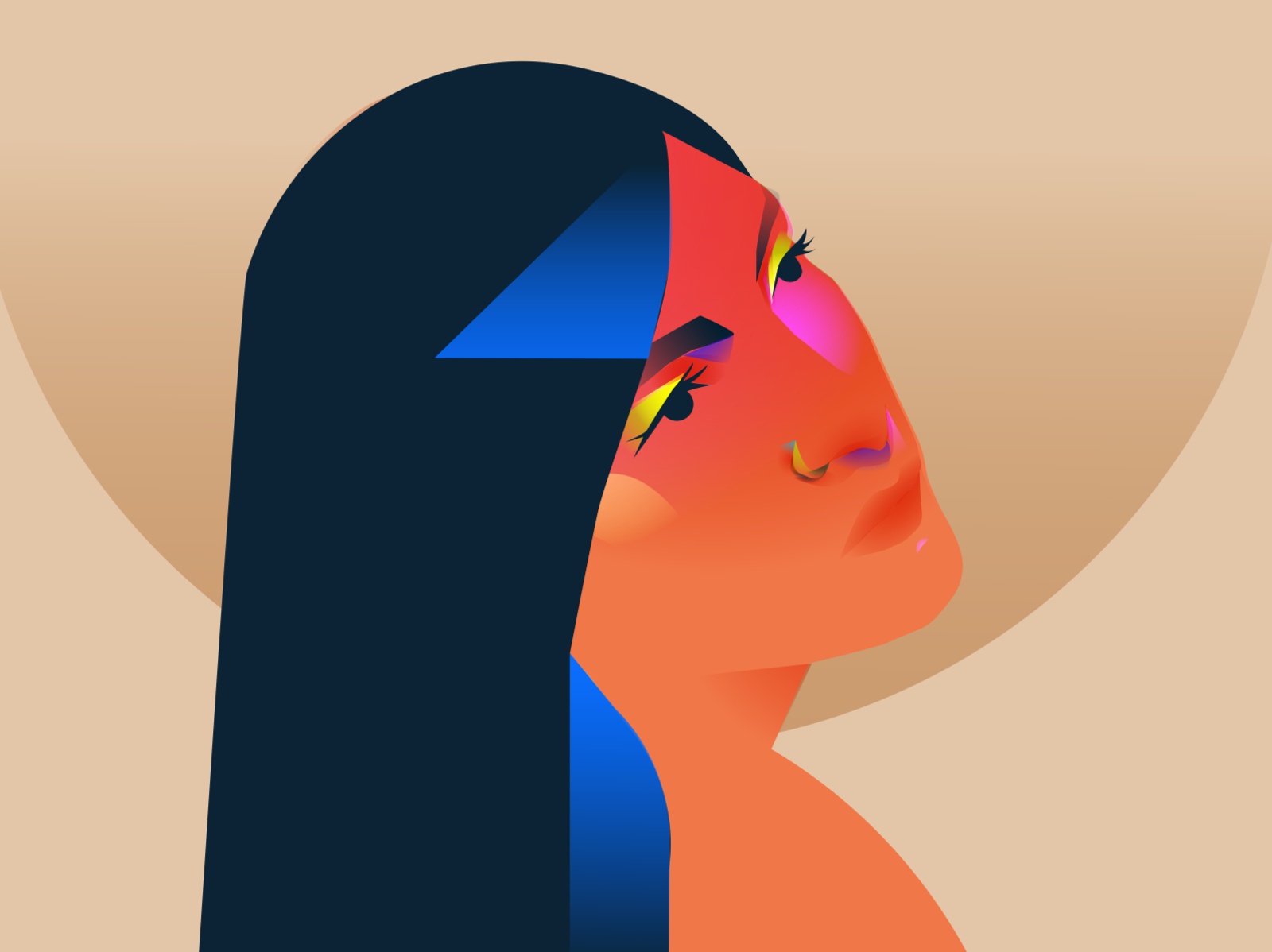Daily swim woman portrait woman illustration girl illustration girl po.jpg