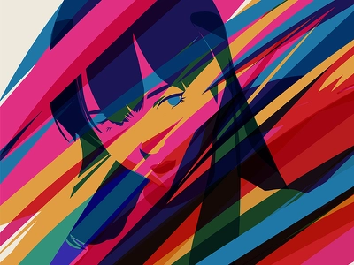 Dashing girl illustration splash dash girl fragment poster art poster.webp