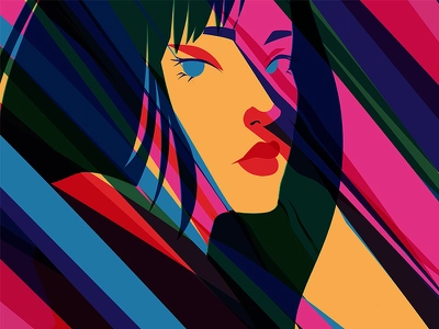 Dashing V2 girl grid layout fragment poster art poster challenge poste.webp