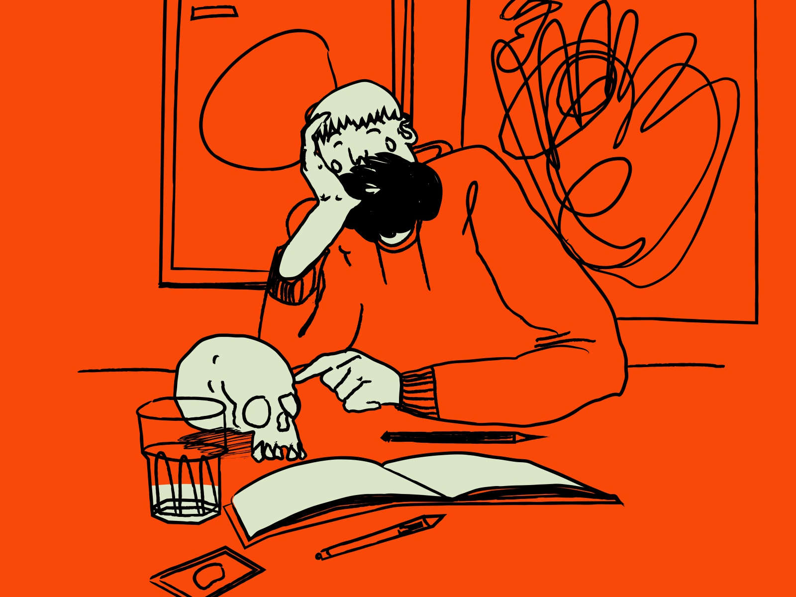 Do something selfportrait conceptual illustration beard dude creator s.jpg