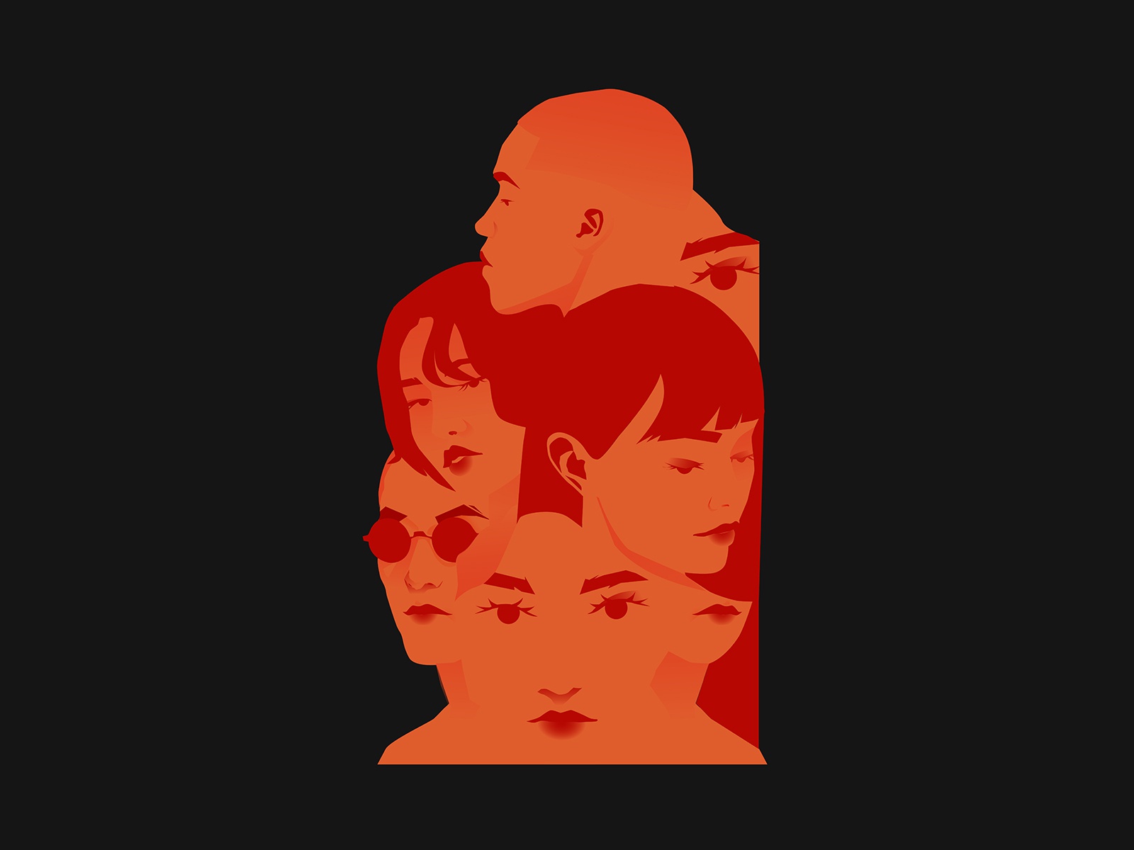 Faces portraits vector portrait collage portrait illustration portrait.jpg