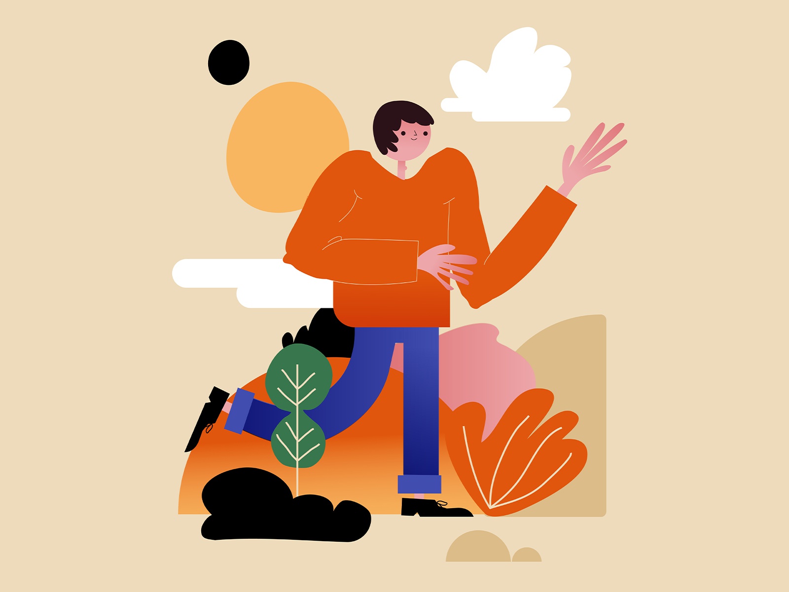 Hey character illustration characterdesign character man poster a day.jpg