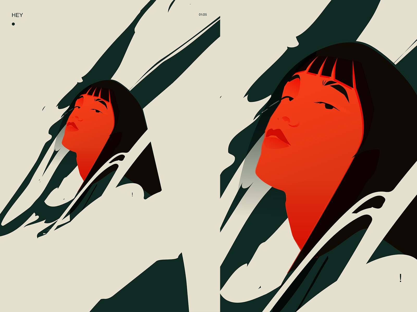 Hey woman portrait woman illustration woman wo girl portrait splash gi.jpg
