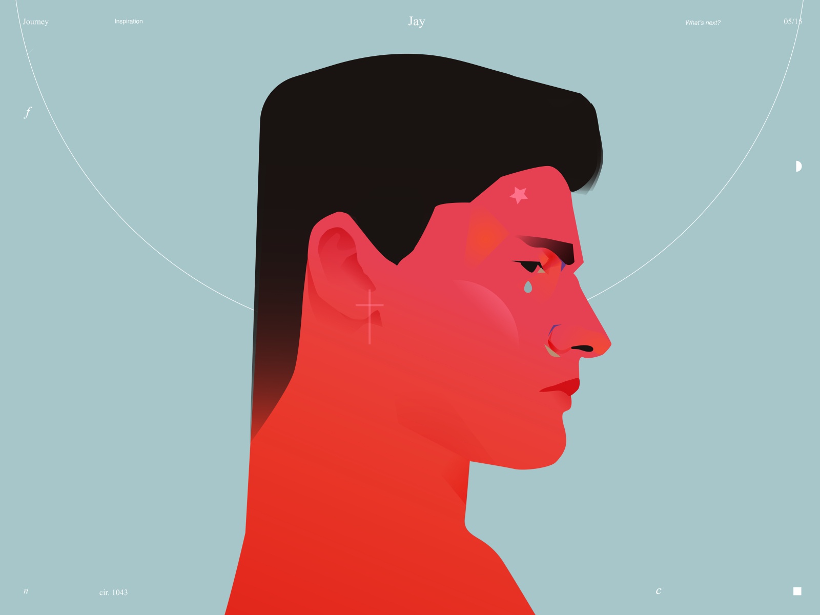 Jay splash portrait design make up man portrait man portrait illustrat.jpg