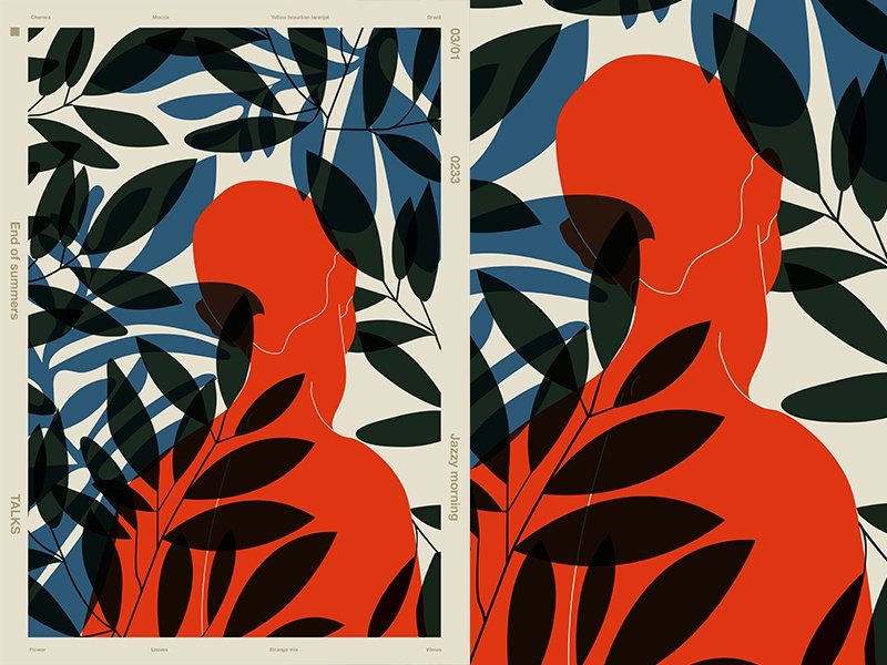 Jazzy Morning floral pattern floral background floral leaves man fragm.jpg