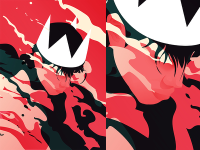 King editorial illustration editorial art fade crown smokes king man f.webp