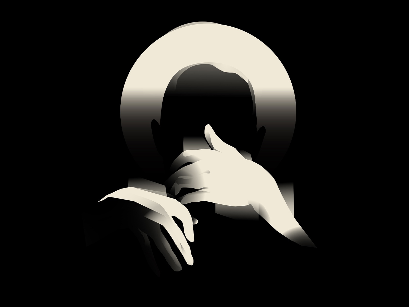 Lonely nights silhouette lonely dark noir art noir hands illustration.jpg